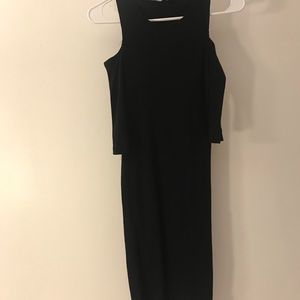 Shoulders out dress